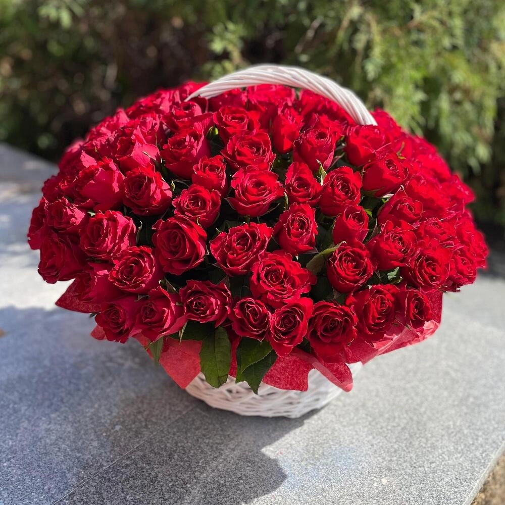 101 qızılgül səbəti - Image 2