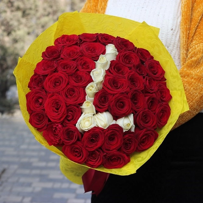 51 roza hərf ilə Qızılgül