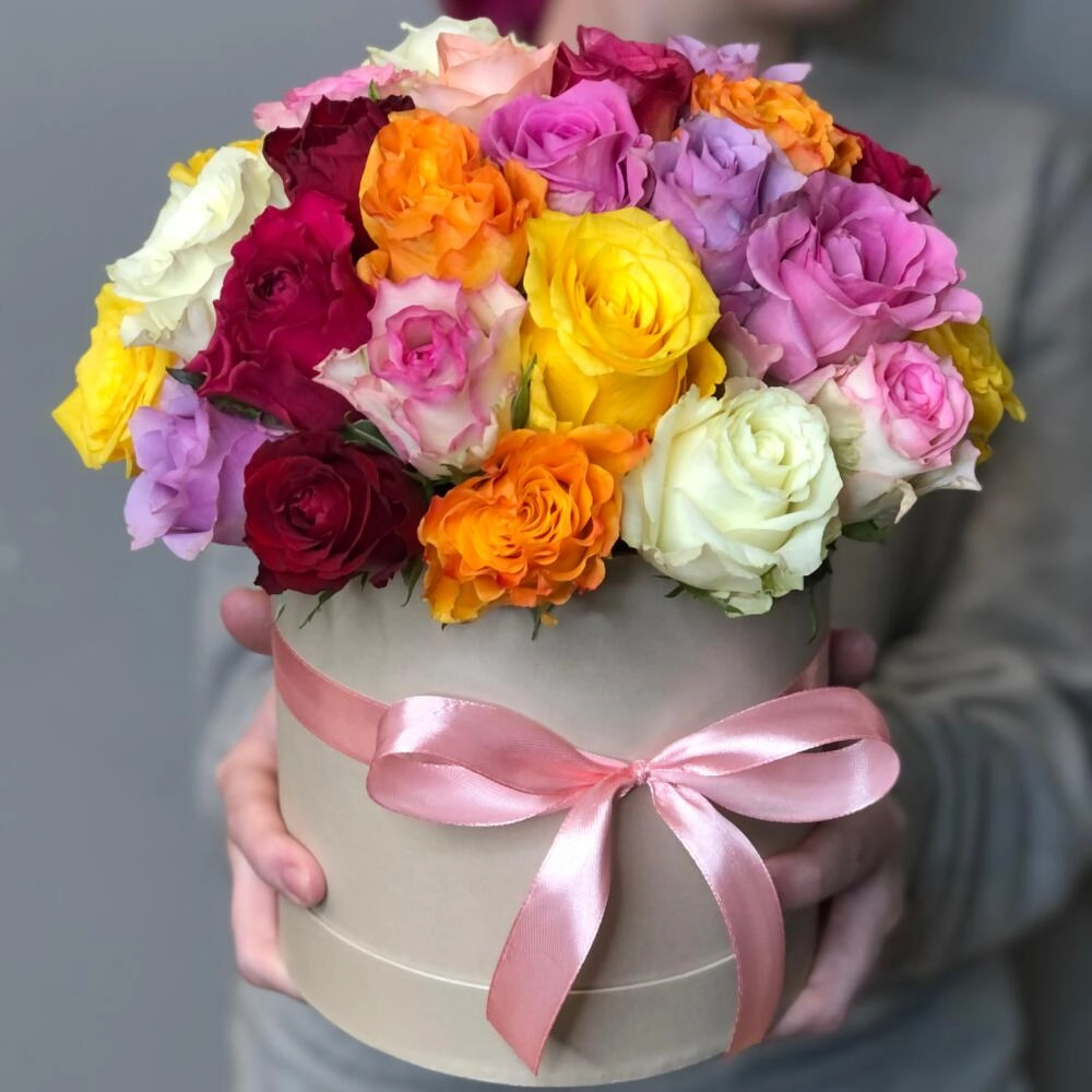 Flower shop roza buketi Qızılgül