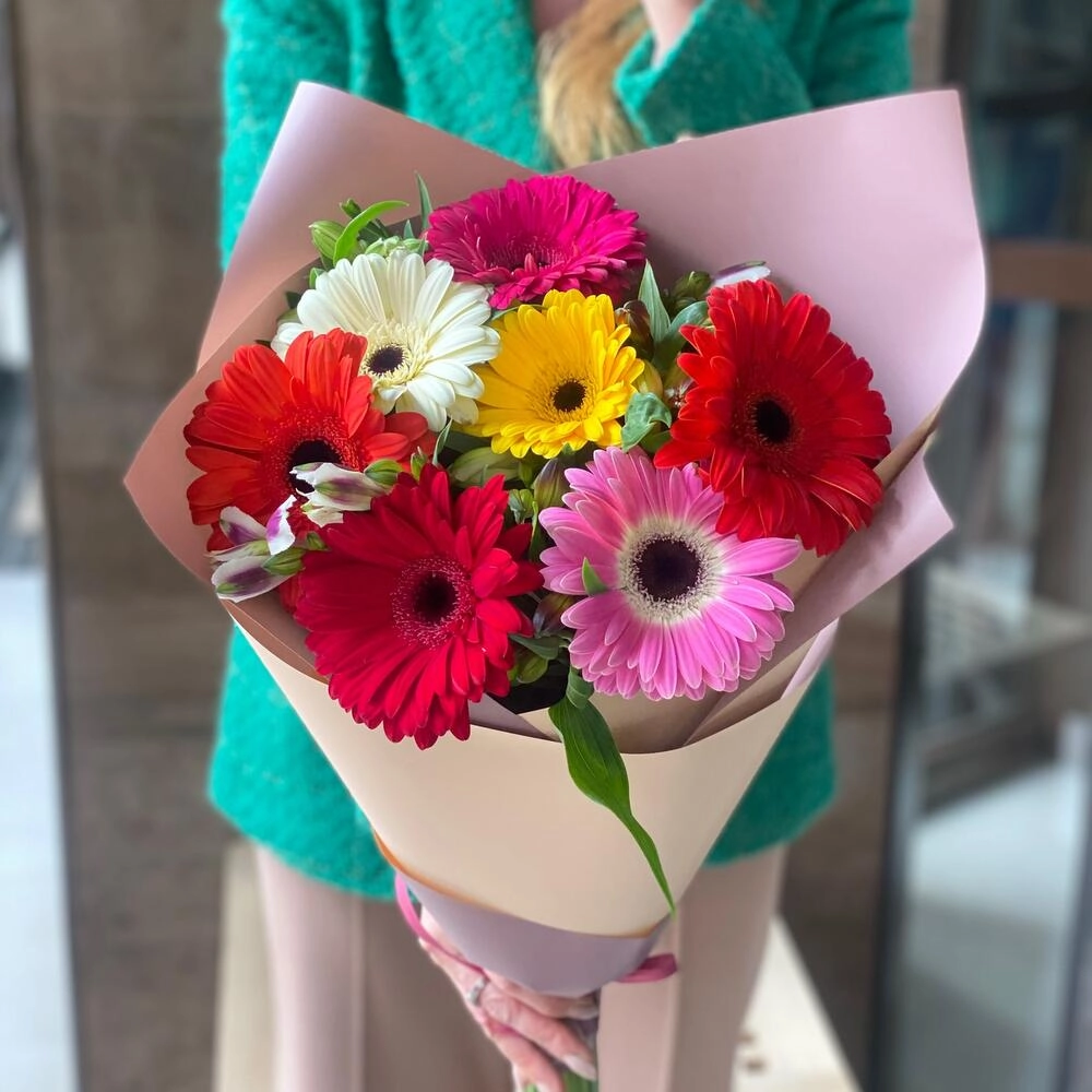 Gerbera 7 ədəd Buketlər