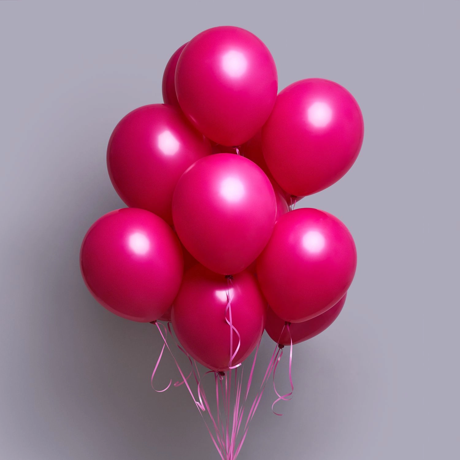 Helium şarlar tünd çəhrayı 11 ədəd Hədiyyə