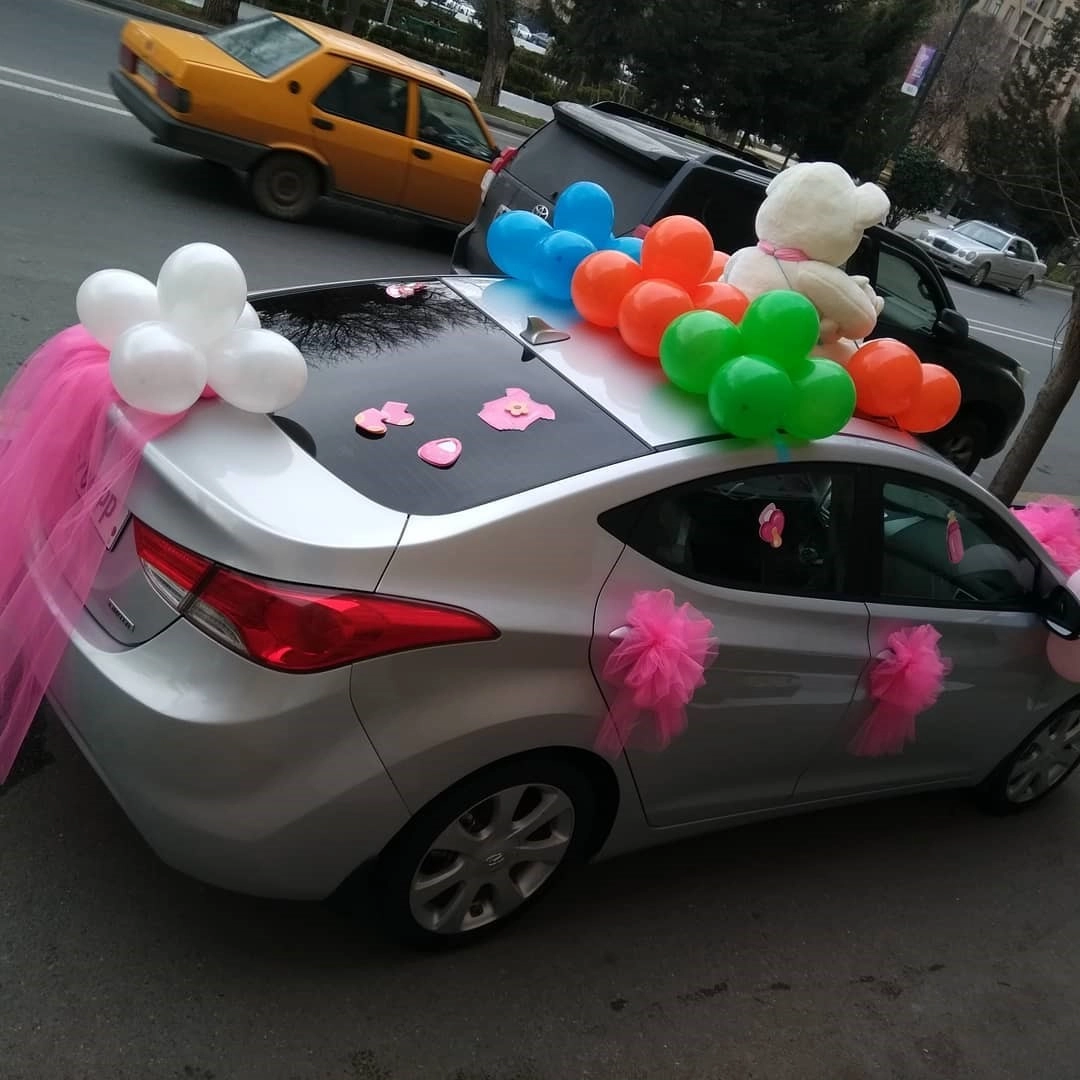 Maşın bəzəyi şarlarla Maşın bəzəmə - Image 3