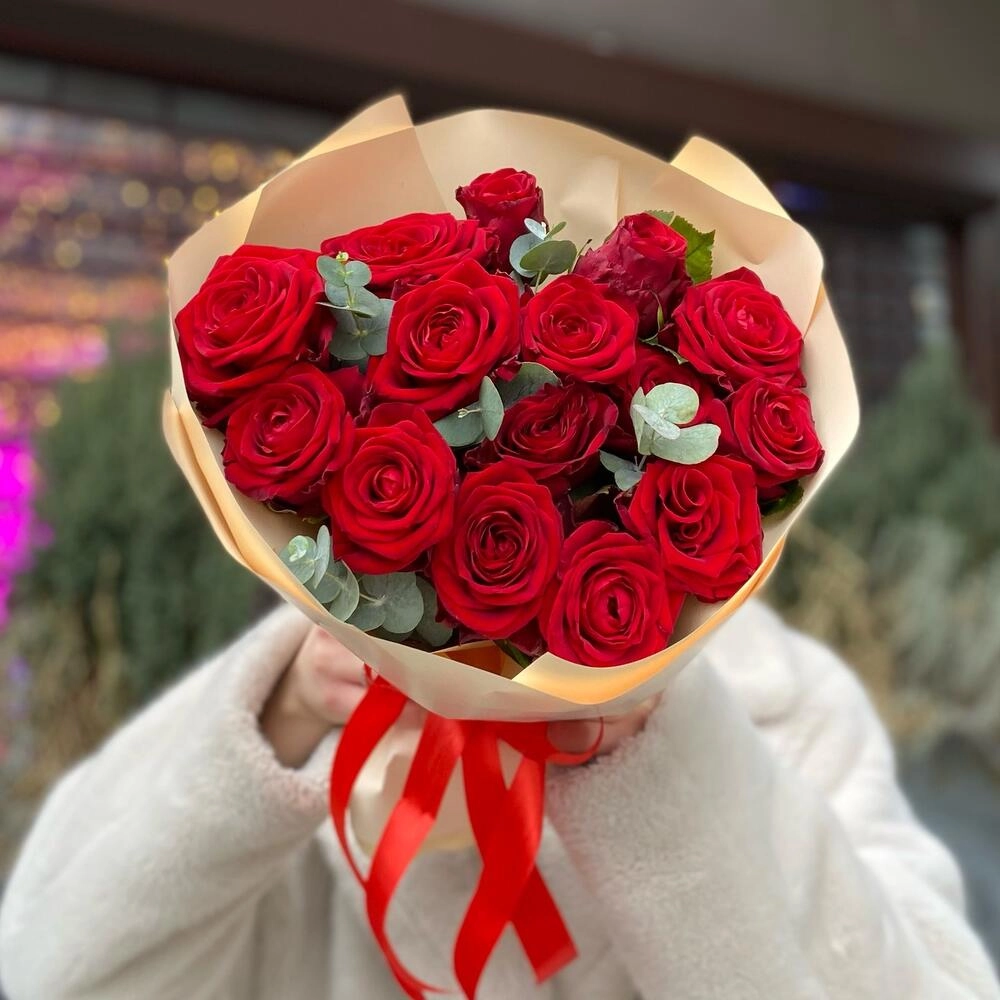 Qırmızı roza buket Qızılgül