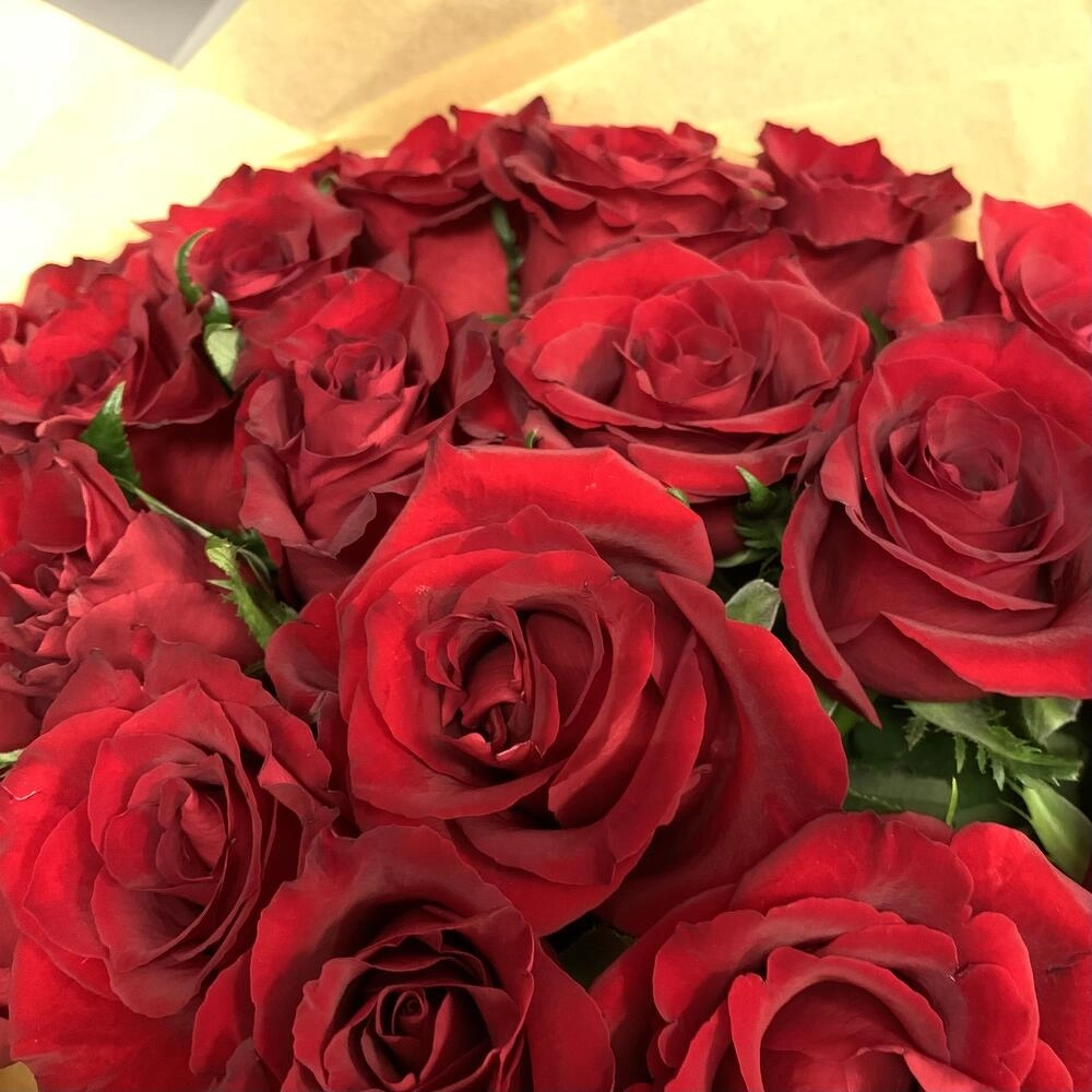 Roza buketi 21 ədəd Qızılgül - Image 2
